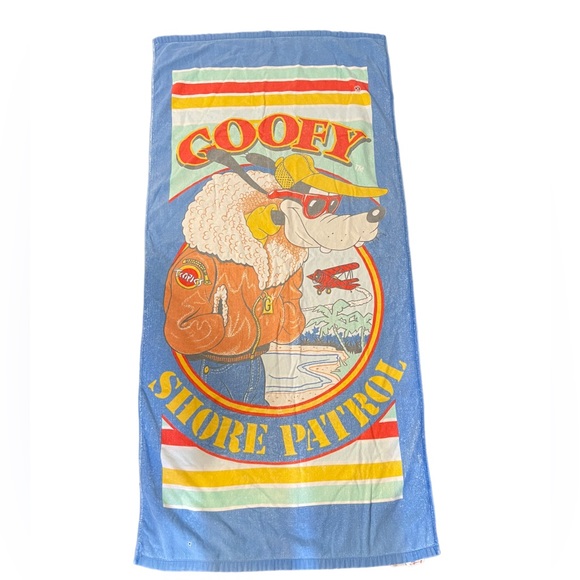 Disney Other - Vintage Disney Goofy Shore Patrol Beach Towel Faded
